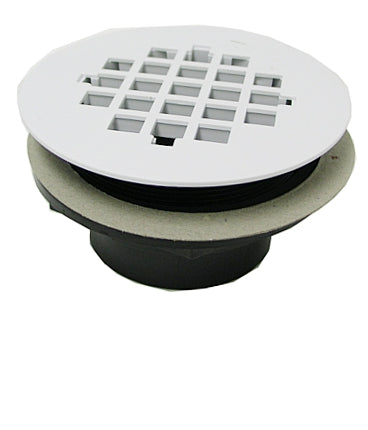 2'' ABS Shower Base Drain With WHITE GRID