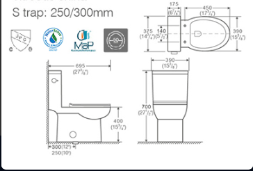 Nova One Piece Toilet - NK0324S