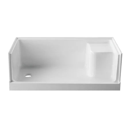 Nova Shower Base with Rectangular Seat 60x32with Left and right drain both options JND-LTP813
