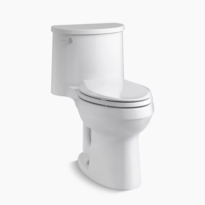 KOHLER 3946-0 ADAIR COMFORT HEIGHT 1-PIECE ELONGATED 1.28 GPF TOILET WITH QUIET-CLOSE SEAT - WHITE