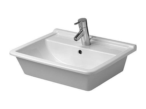 Duravit 0302560000 Starck 3 Single Hole Drop-In Bathroom Sink - White