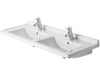 Duravit 0332130000 Starck 3 Single Hole Double Sink Washbasin - White