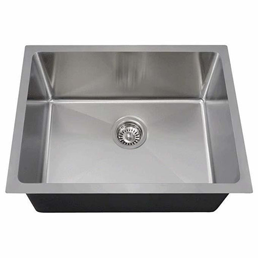 Excalibur ESUF1717/8/1 1-Hole 1 Bowl Undermount Bar Sink - Stainless Steel