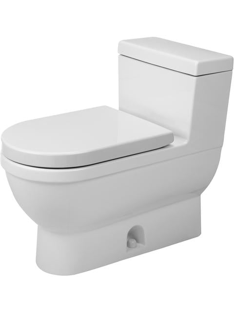 Duravit 2120010001 Starck 3 One-Piece Elongated Toilet (seat sold separately) - White