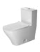 Duravit 2157010005 DuraStyle One-Piece Dual Flush Elongated Toilet (seat sold separately) - White