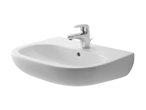 Duravit 23105500002 D-Code Single Hole Wall Mount Bathroom Washbasin - White