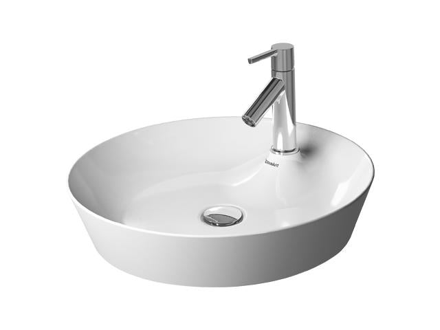 Duravit 23284800001 Cape Cod Single Hole Bathroom Vessel Sink - White