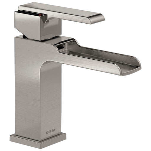 Delta 568LF-SSLPU Ara Single Hole Bathroom Faucet with Channel Spout - Stainless