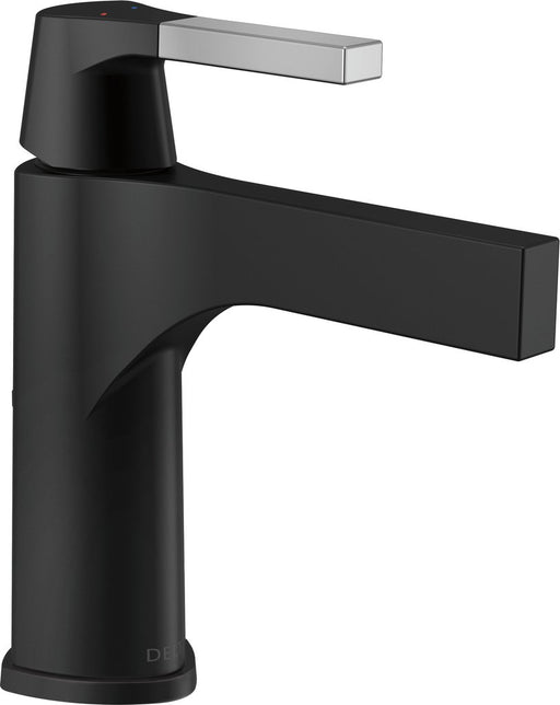 Delta 574-CSLPU-DST Zura Single Hole Bathroom Faucet - Chrome/Matte Black
