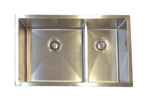 Excalibur ECUF1931/8 Hand Fabricated 10mm Radius 1.5 Bowl Dual Mount Sink - Stainless Steel