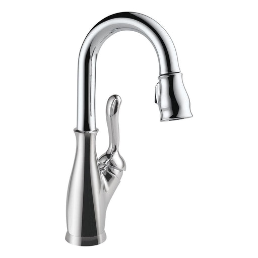 Delta 9678-DST Leland Bar Faucet with Pulldown Spray - Chrome