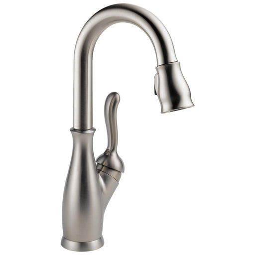 Delta 9678-SP-DST Leland Bar Faucet with Pulldown Spray - Spotshield Stainless