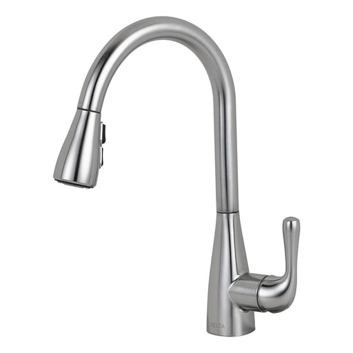 Delta 986LF-AR Marley Kitchen Faucet with Pulldown Spray - Arctic Stainless