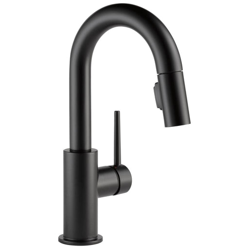 Delta 9959-BL-DST Trinsic Bar Faucet with Pulldown Spray - Matte Black
