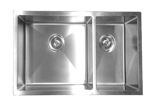 Excalibur ECUF1831/9 Hand Fabricated 10mm Radius 1.5 Bowl Dual Mount Sink - Stainless Steel