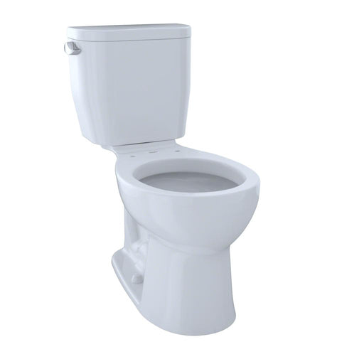 Toto CST243EF#01 Entrada Two-Piece Round 1.28 GPF Universal Height Toilet (seat sold separately) - Cotton White