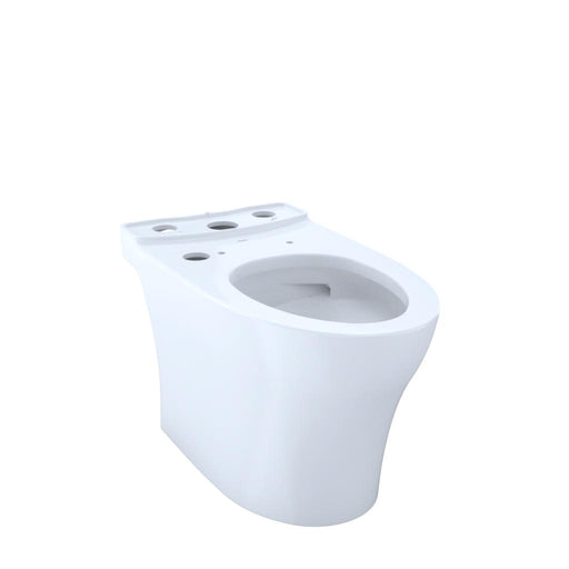 Toto CT446CUFGT40#01 Aquia IV Elongated Universal Height Skirted Toilet Bowl with CEFIONTECT, WASHLET+ Ready - Cotton White