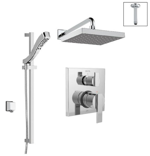 Delta DF-KIT19-WS 14 Series Integrated Diverter Shower Kit with Stops - Chrome