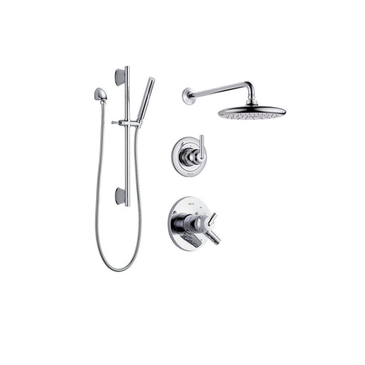 Delta DF-KIT3-WS Trinsic Monitor 17 Series Shower Kit with Stops - Chrome
