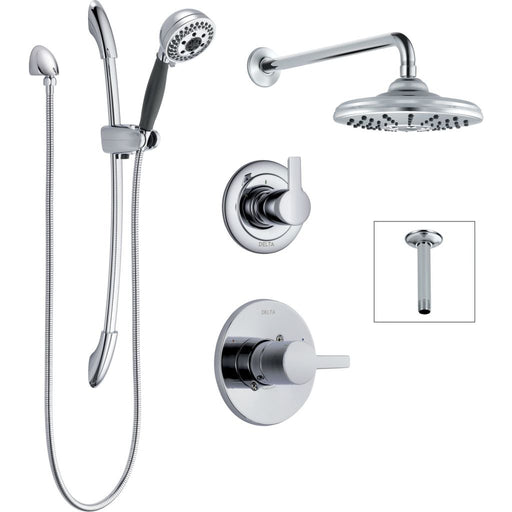 Delta DF-KIT8-WS Compel Monitor 14 Series Shower Kit with Stops - Chrome
