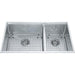 Kindred KCC33R-9-10A 1-3/4 Bowl Drop-In Sink with Bottom Grids - Stainless Steel