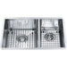 Kindred KCUC27R-9-10BG 1-3/4 Bowl Undermount Sink with Bottom Grids - Stainless Steel