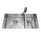 Kindred KCUC36R-9-10BG 1-1/2 Bowl Undermount Sink with Bottom Grids - Stainless Steel