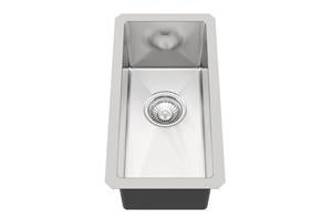 Kindred KCUS8A-8-10BG 1 Bowl Undermount Sink with Bottom Grid - Stainless Steel