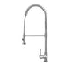 Kindred KF10B Pro Style Kitchen Faucet with Spring Pulldown Spray - Commercial Satin