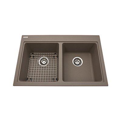 Kindred KGD1U-8SM Mythos 2 Bowl Undermount Granite Sink - Storm