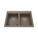 Kindred KGD1U-8SM Mythos 2 Bowl Undermount Granite Sink - Storm