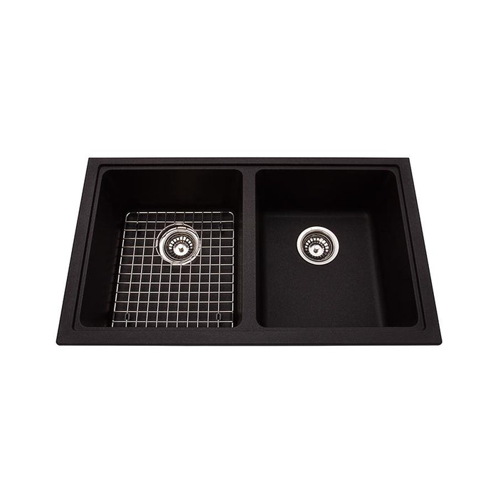 Kindred KGD2U-9ON Mythos 2 Bowl Undermount Granite Sink - Onyx