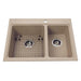 Kindred KGDC2027R-8CH Mythos 1-3/4 Bowl Drop-In Granite Sink - Champagne