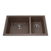 Kindred KGDCR1U-8SM Mythos 1-1/2 Bowl Undermount Granite Sink - Storm