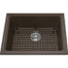 Kindred KGS2U-8SM Mythos 1 Bowl Undermount Granite Sink - Storm