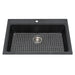 Kindred KGSL2031-8ON Mythos 1 Bowl Drop-In Granite Sink - Onyx