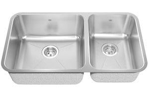 Kindred KSC1RUA-9D 1-3/4 Bowl Undermount Sink - Stainless Steel