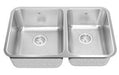 Kindred KSC2RUA-9D 1-3/4 Bowl Undermount Sink - Stainless Steel