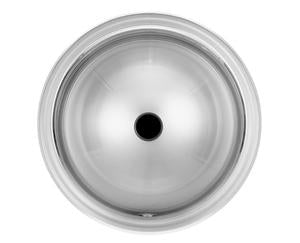 Kindred KSOV17-7 Round Drop-In Bathroom Sink - Stainless Steel