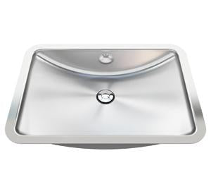 Kindred KSOWB1420U-5 Undermount Bathroom Sink - Stainless Steel