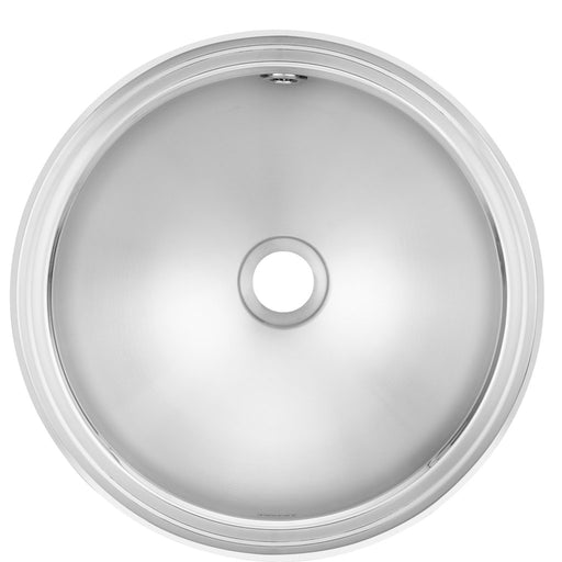 Franke OV17-5 Round Countertop Bathroom Sink - Stainless Steel