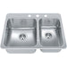 Kindred QCLA2027R-8-3 3-Hole 1-1/2 Bowl Drop-In Sink - Stainless Steel