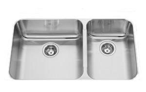 Kindred QCUA1933R-8 1-3/4 Bowl Undermount Sink - Stainless Steel