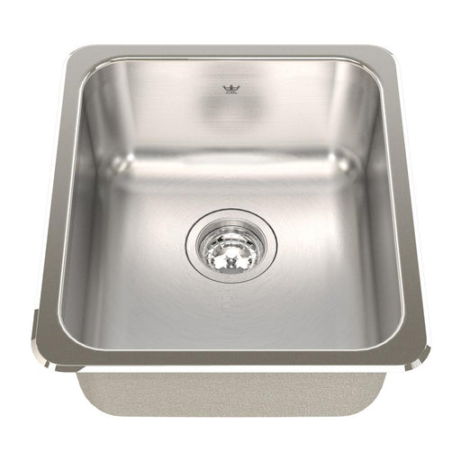 Kindred QSA1816-8 1 Bowl Drop-In Prep Sink - Stainless Steel