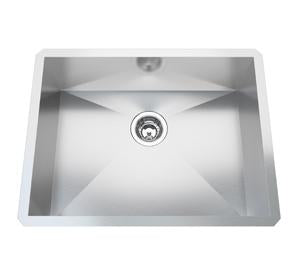 Kindred QSFU1925-8 1 Bowl Undermount Sink - Stainless Steel