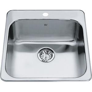 Kindred QSL2020-10-1 Drop-In 1-Hole 1 Bowl Laundry/Utility Sink - Stainless Steel