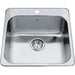 Kindred QSL2020-7-1 1-Hole 1 Bowl Drop-In Sink - Stainless Steel