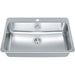 Kindred QSLA2031-8-1 1-Hole 1 Bowl Drop-In Sink - Stainless Steel