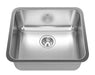 Kindred QSUA1820-8 1 Bowl Undermount Sink - Stainless Steel