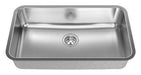 Kindred QSUA1831-8 1 Bowl Undermount Sink - Stainless Steel